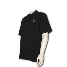 P142訂訂製短袖polo恤  印製LOGO  polo恤來版訂造  POLO專門店      黑色 P142訂訂製短袖polo恤  印製LOGO  polo恤來版訂造  POLO專門店      黑色